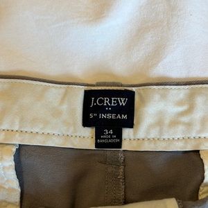 Men’s, J. Crew, 5” inseam, 34” waist, chino shorts